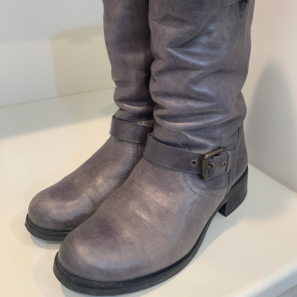 Colisee de Sacha Ladies leather moto boot size 8